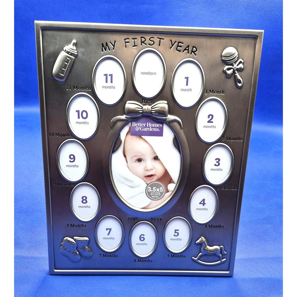 My First Year Baby Photo Frame 11x9" Never Used Better Homes & Gardens NEW